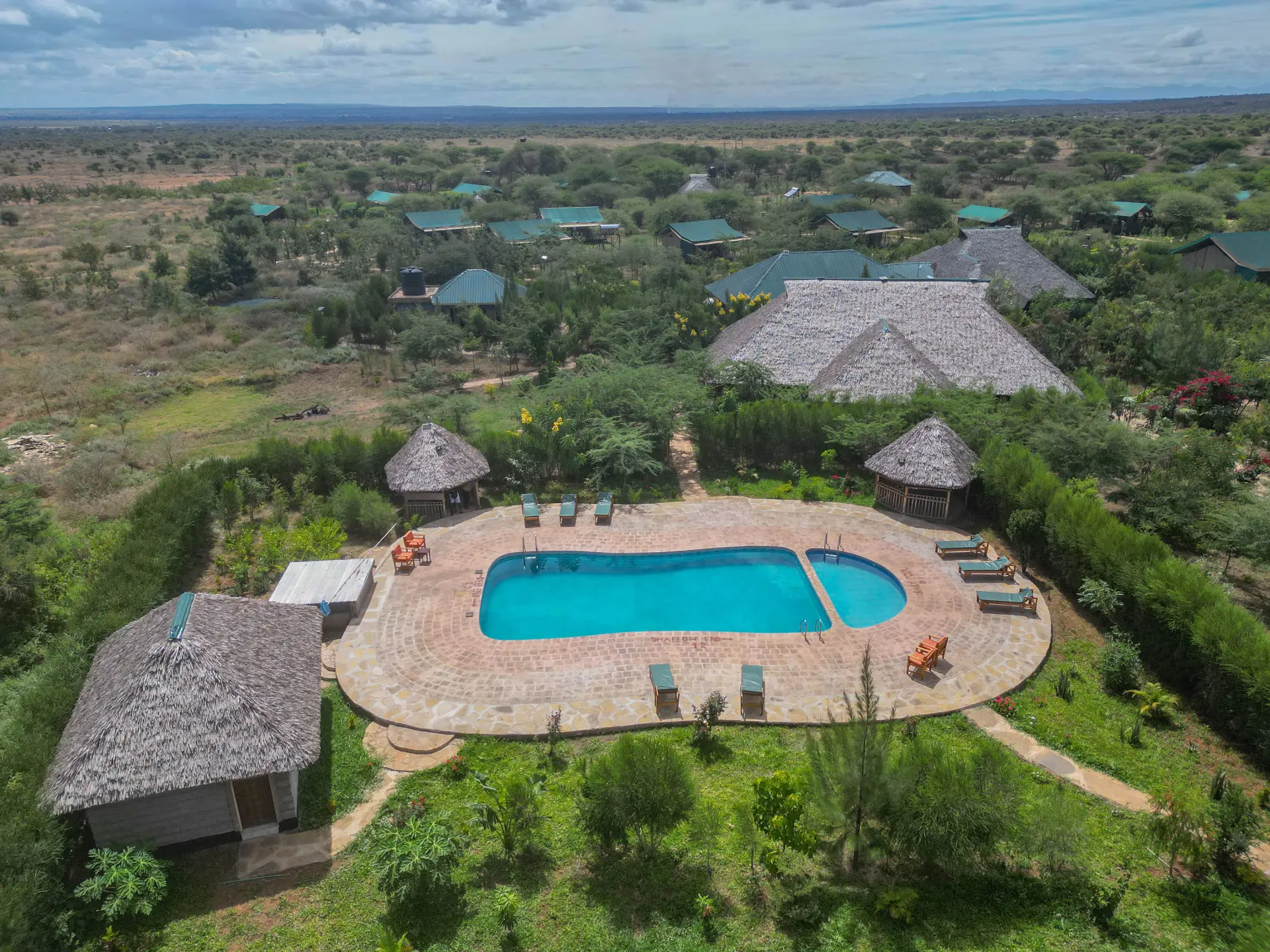 Aerial View of the Pool