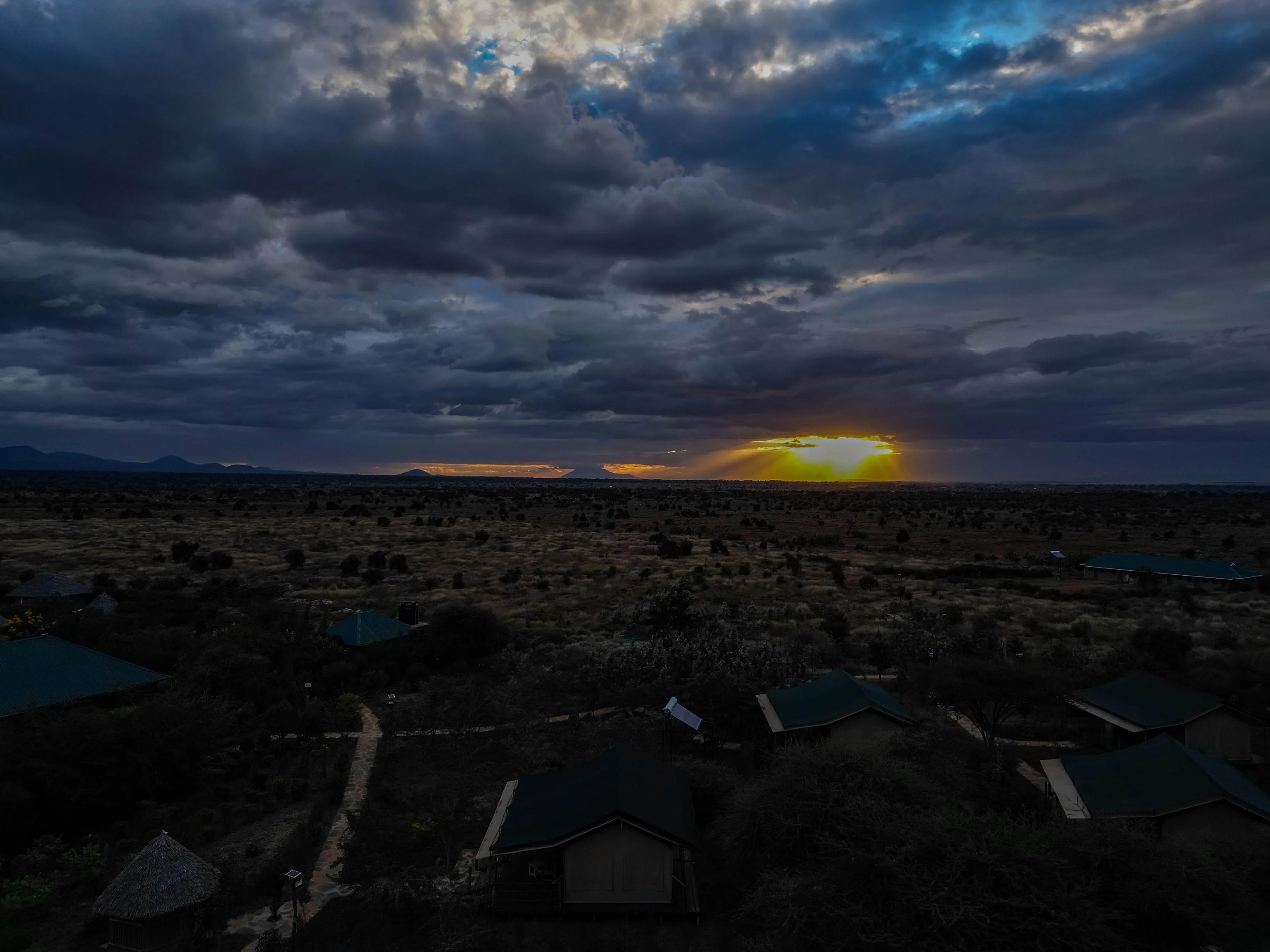 Camp at Dusk